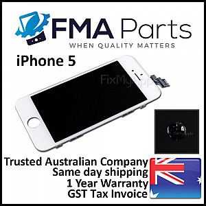 LCD Touch Screen Digitizer Assembly - White [High Quality] for iPhone 5